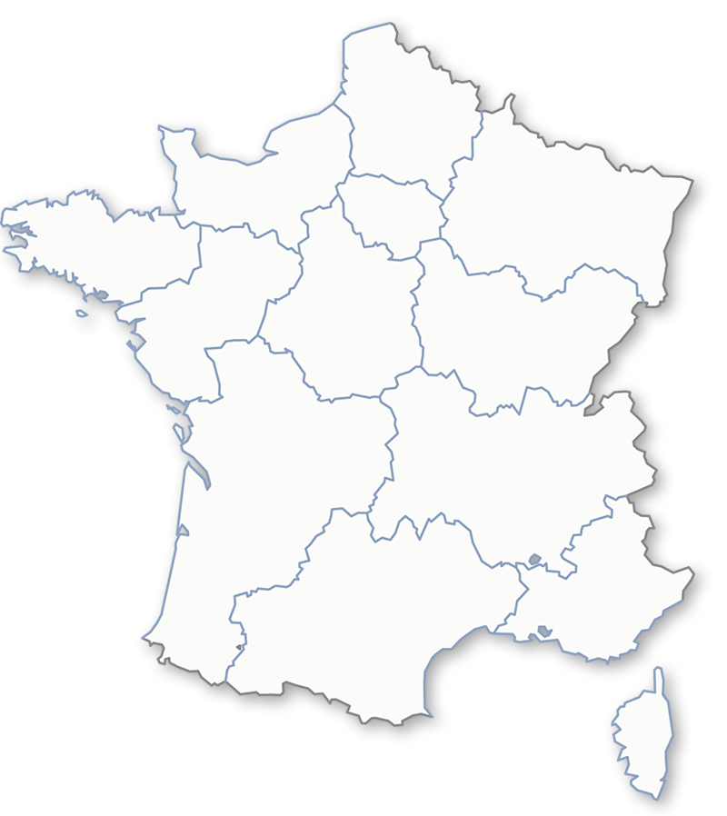 Carte des régions